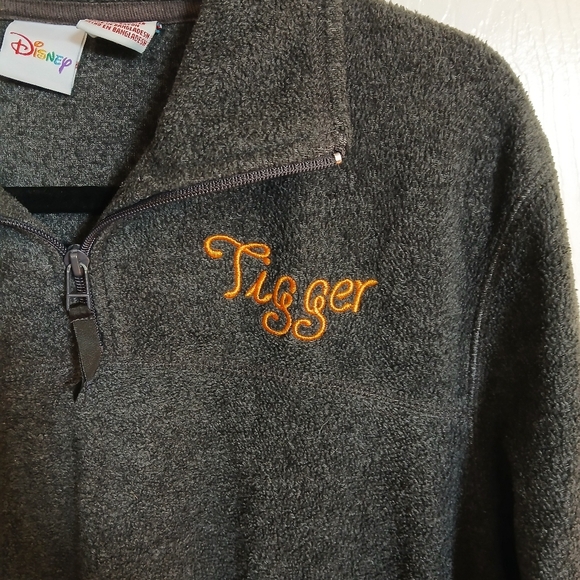 Disney Tigger 3/4 Zip Fleece Size Medium - Picture 3 of 5